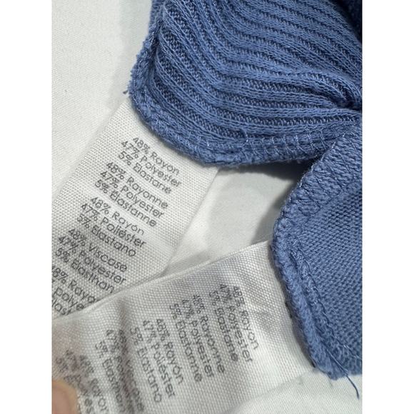 PJ Salvage Peachy In Color Long Sleeve and Pant Lounge Set Womens Size XS Blue - Picture 8 of 13